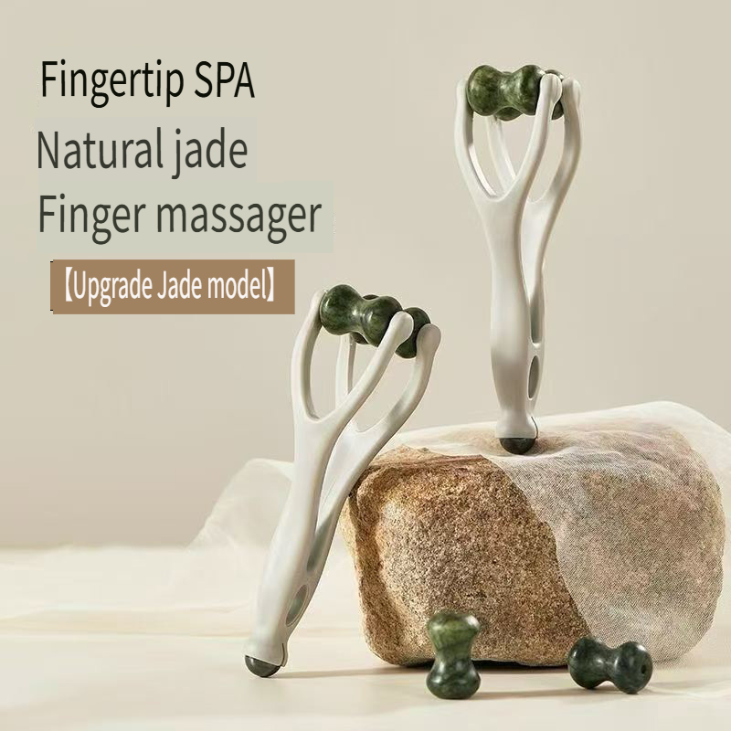 Spa Wellness In - 1pc Natural Jade Finger Massager -