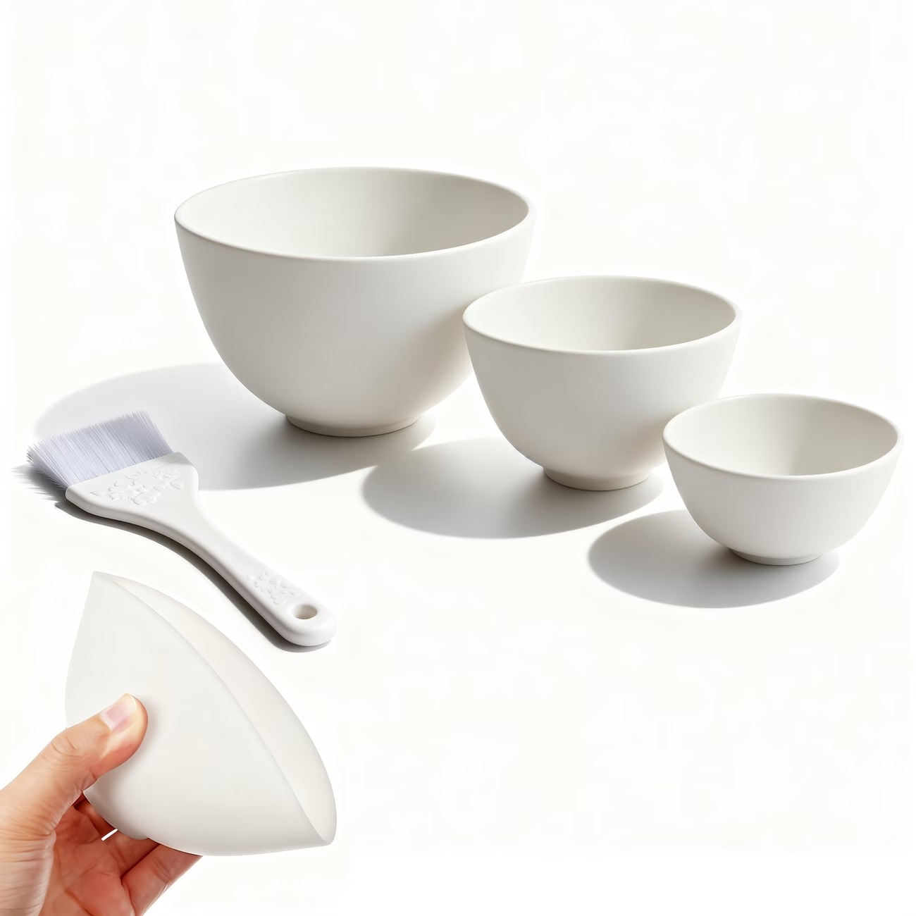 White Diy Face Mask Mixing Bow - Face Mask Silicone ulasan dan harga
