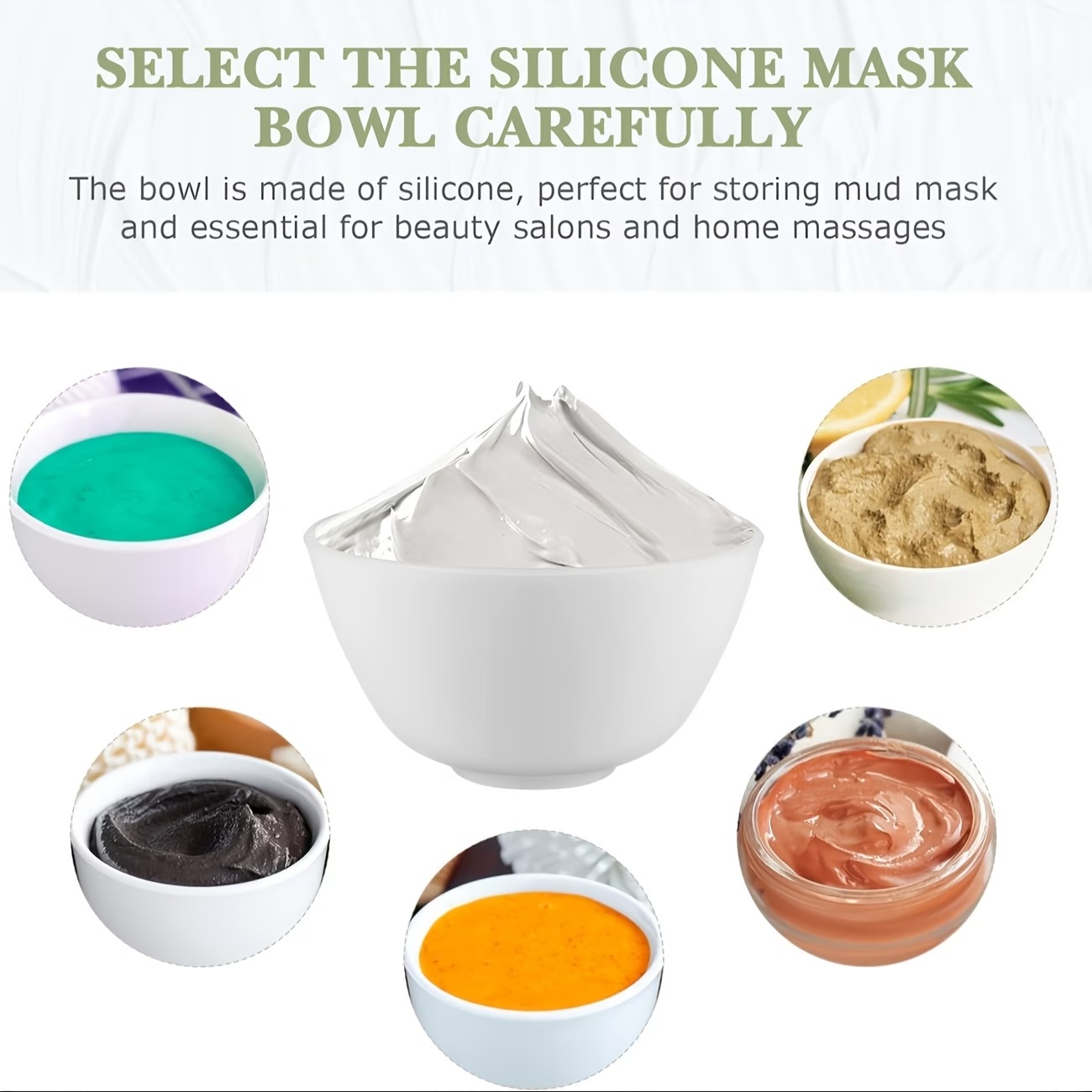 White Diy Face Mask Mixing Bow - Face Mask Silicone ulasan dan harga