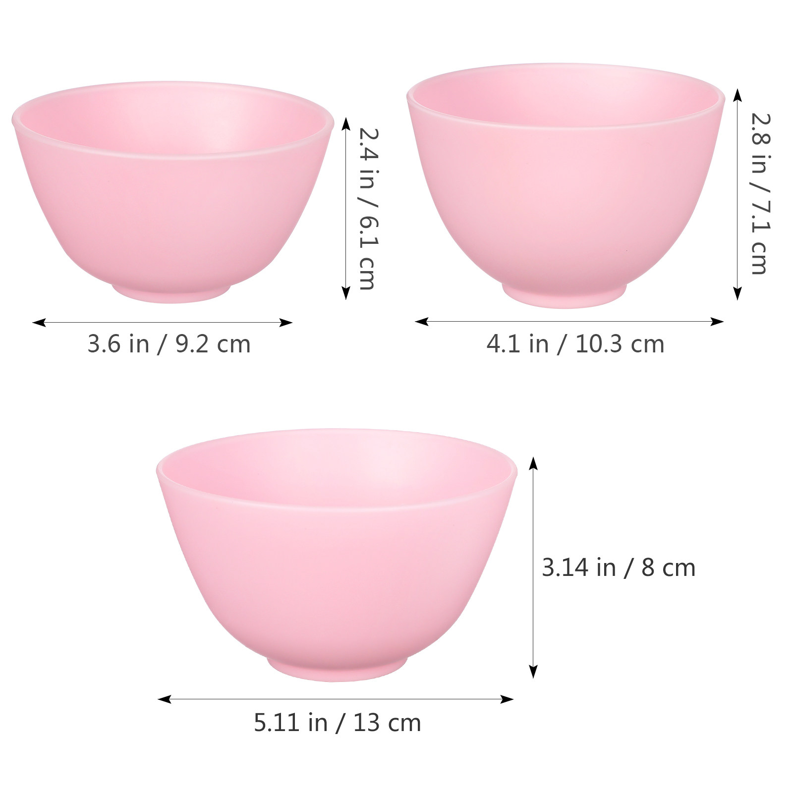 3Pcs Facial Mask Bowls Silicon - Face Mask Silicone ulasan dan harga