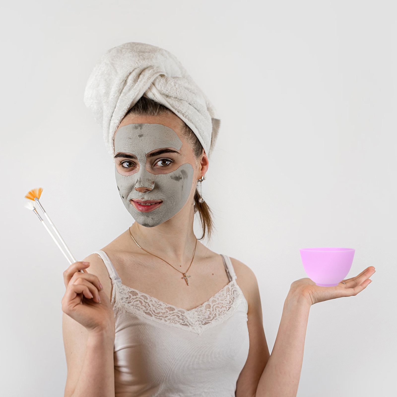 6Pcs Face Mask Bowl Silicone D - Face Mask Silicone ulasan dan harga