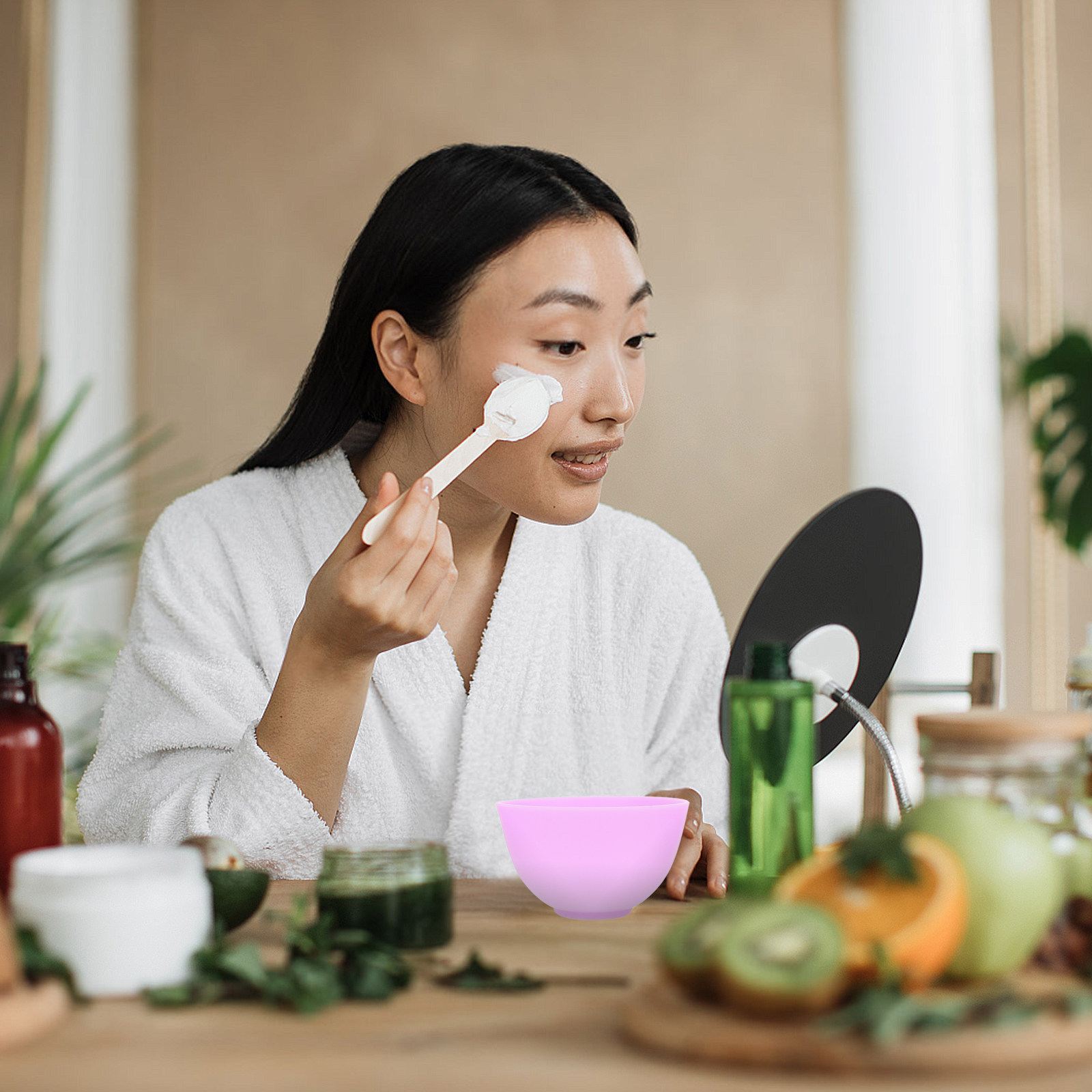6Pcs Face Mask Bowl Silicone D - Face Mask Silicone ulasan dan harga