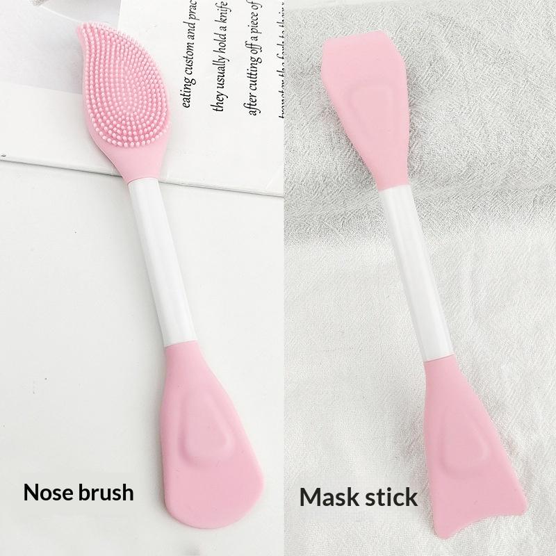 Double Head Facial Mask Brush  - Face Mask Silicone ulasan dan harga