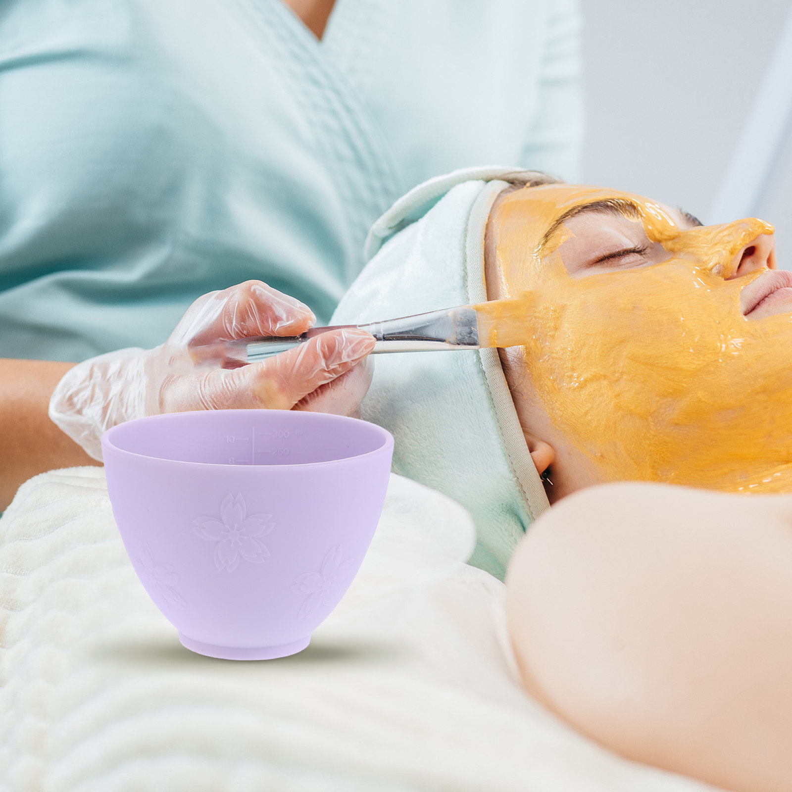 2Pcs Silicone Facial Mask Bowl - Face Mask Silicone ulasan dan harga